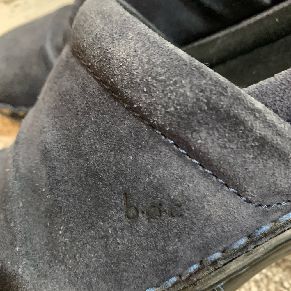 Blue suede Born clogs size 8 - Picture 3 of 7